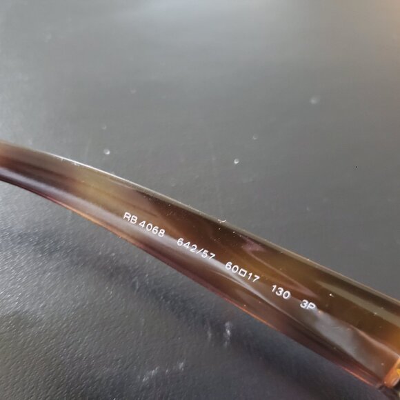 Ray-Ban RB4068 Polarized Sunglasses Havana w/Brown (642/57) - Picture 3 of 4